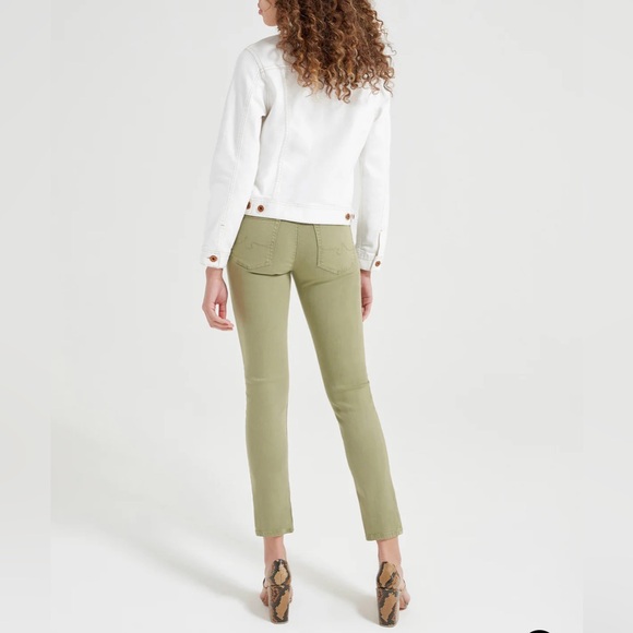 AG Prima Ankle Cigarette Leg Slate Blue Jean Size 32R. 28” Inseam New with tags - Picture 11 of 12